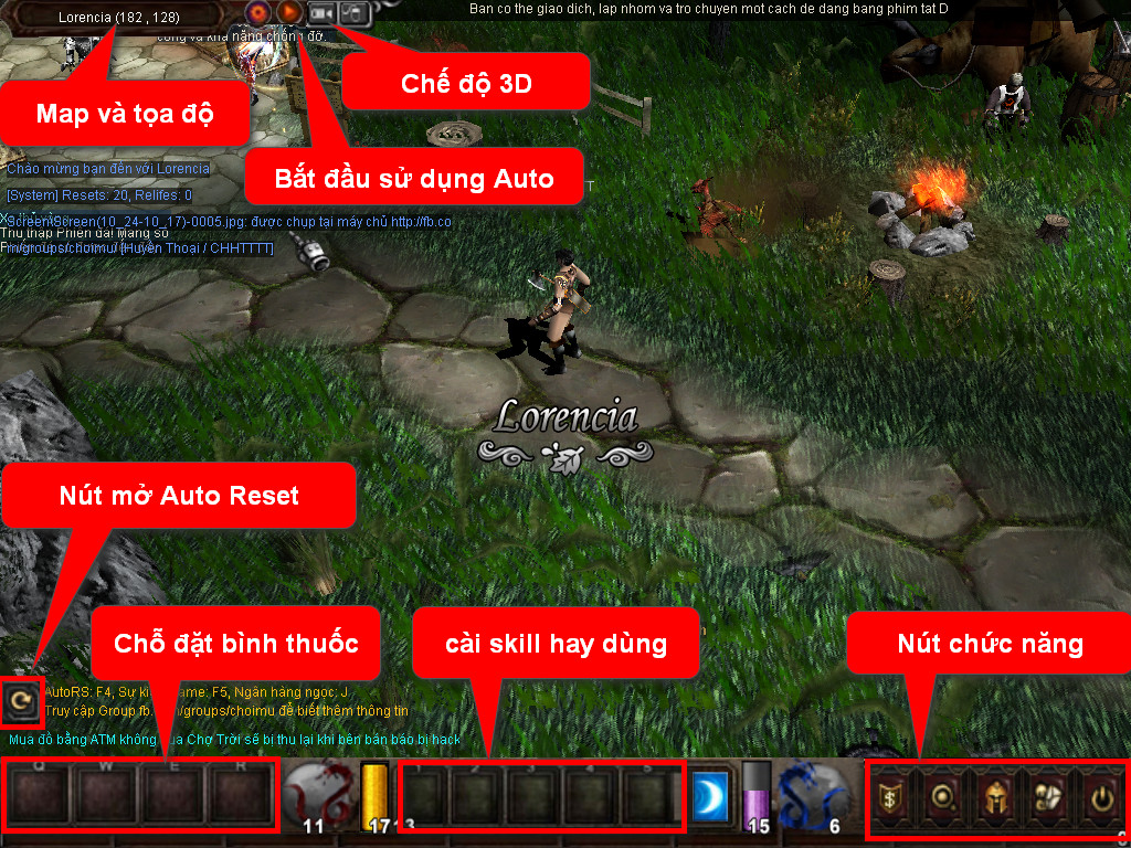 Chức năng chính của Game MU Ma Thuật